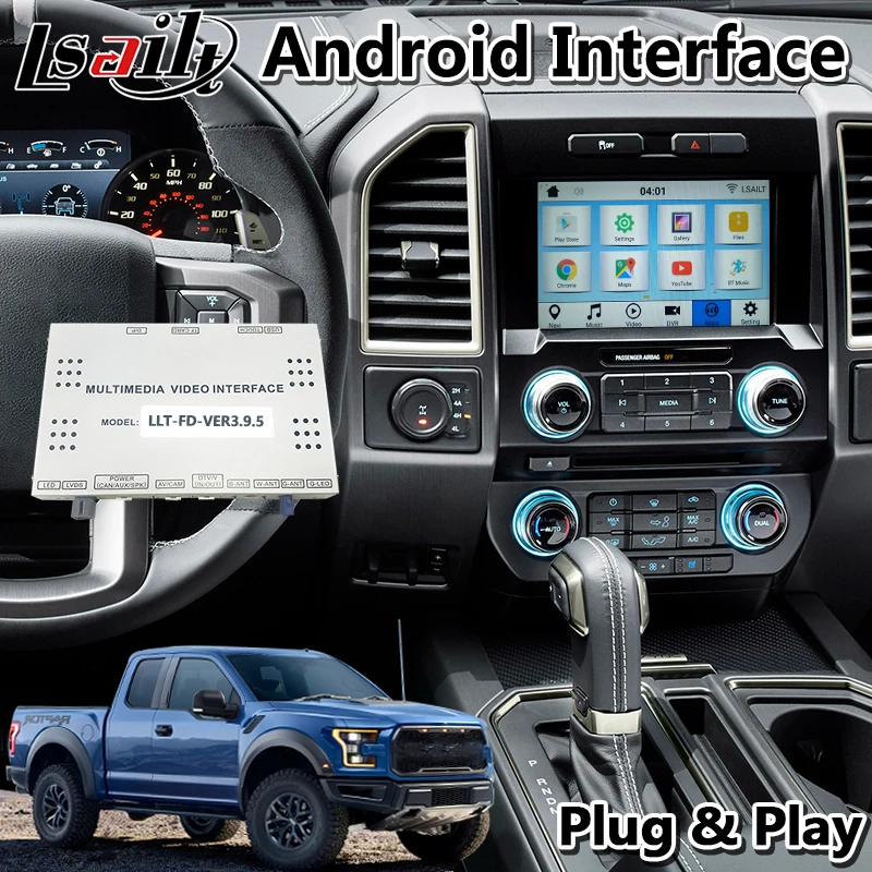Lsailt Android автомобильный видео Интерфейс GPS навигационная коробка для Ford F 150 F250 350 450