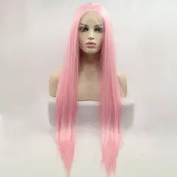 DOROSY парики на сетке женские розовые искусственные волосы для наращивания накладные волосы для наращивания для женщин розовый парик с