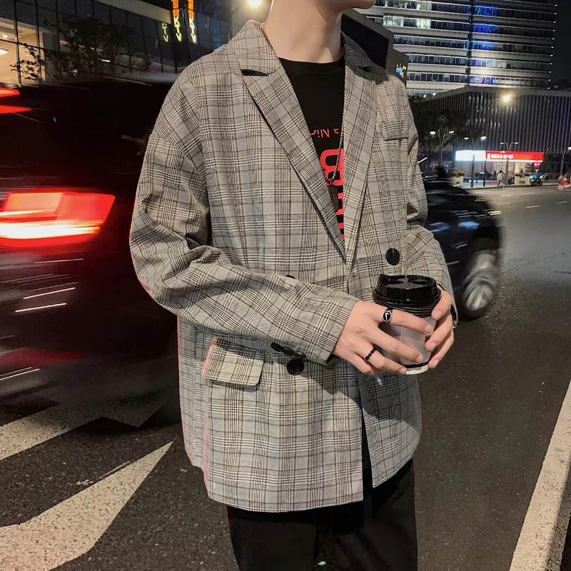 Plaid casual blazer Clearance