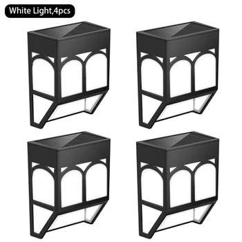 

Stair Step Lighting Color Changing Decorative Solar Powered Garden Courtyard Outdoor Wall Light Led Fence Retro European Style