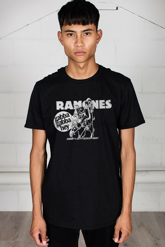 

Official Ramones Gabba Gabba Hey Cartoon Unisex T-Shirt Licensed Merch(2)