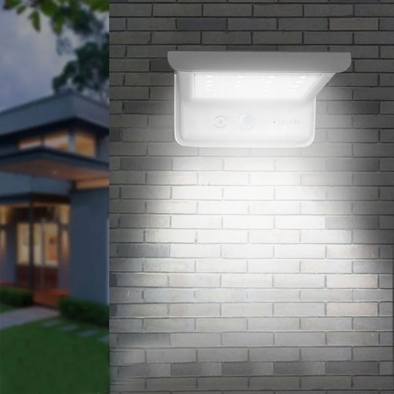 Солнечного света 20LED человеческим голосом зондирования настенный светильник Открытый Двор Бытовая лампа для подсветки многофункциональная настенная лампа