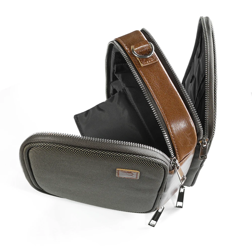 DD ddHiFi C 2020 Brown Customized HiFi Carrying Case for Audiophiles Storage Bag for DAP DAC and Headphone Protective Case