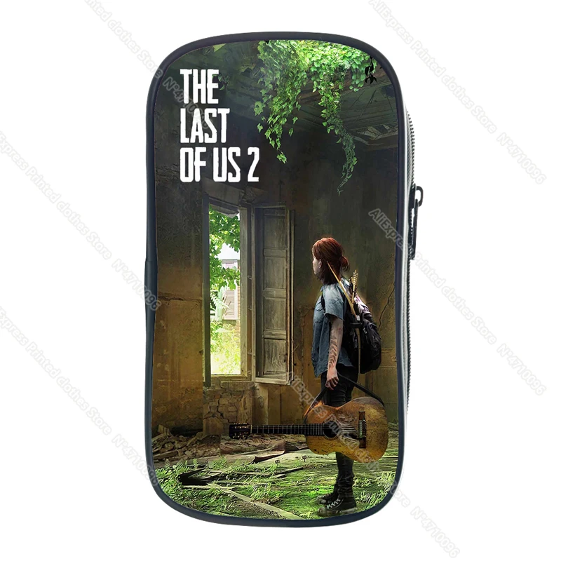 New Game The Last of Us 2 Pencil Case School Supplies for Kids Stationery 3D Print Storage Pouch Cosmetic Cases Makeup Box Bags