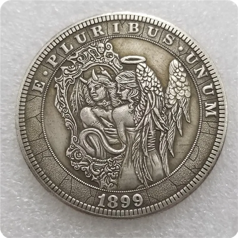 США 1899 посеребренные копии монет старые монеты для коллекции Прямая