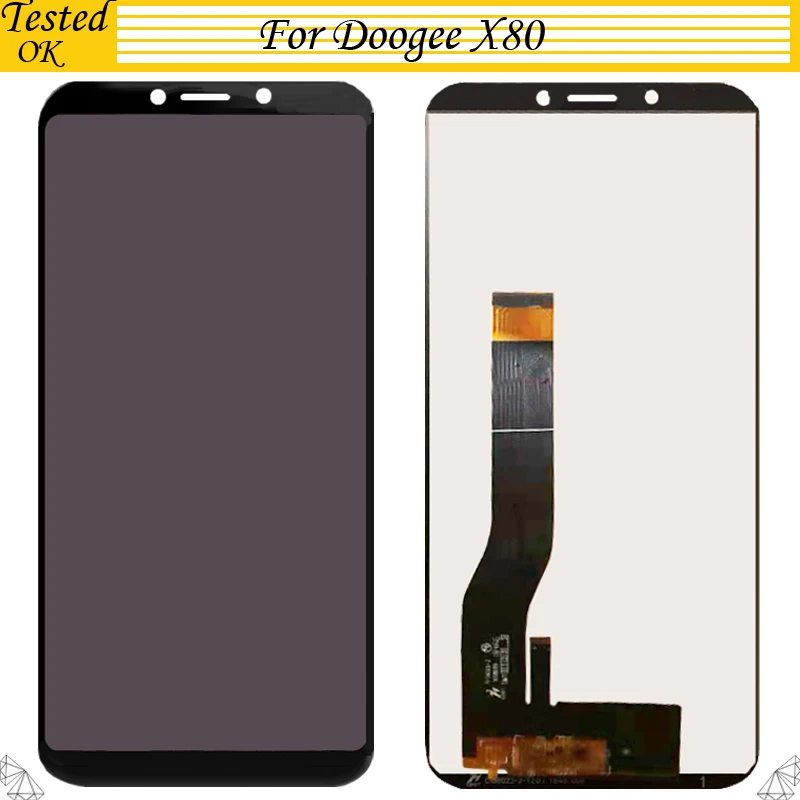 Тестирование работы Для Doogee X80 X 80 ЖК-дисплей+ сенсорный экран дигитайзер сборка Замена Для Doogee X 80 lcd