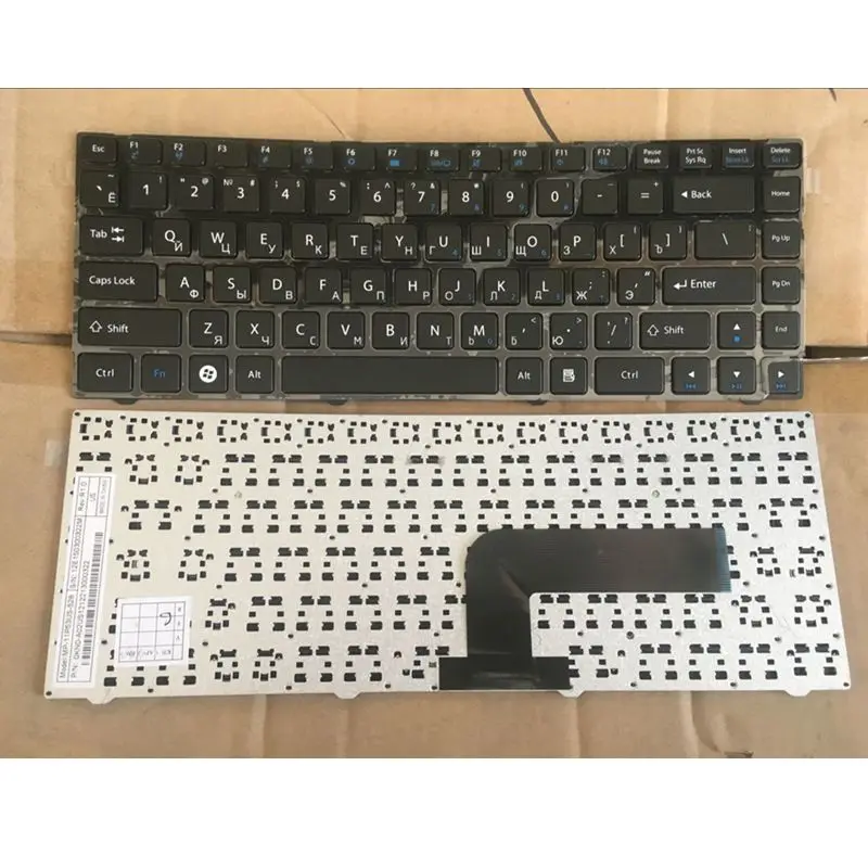 Русская RU Клавиатура для DNS Pegatron B14Y B34FD (0150931) MP-11P53SU-5281 с рамкой 0KN0-A01RU12 MP-11P53US-528 |