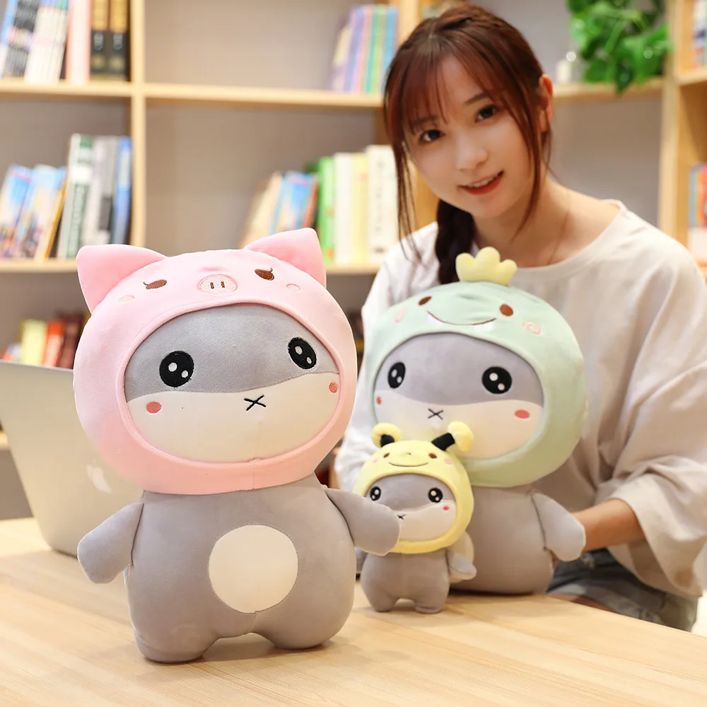 Nooer милые Kawaii хомяк детские плюшевые игрушки подарок хомяк Косплей пчела кролик динозавр свинка лягушка плюшевая Детская кукла подарок для детей