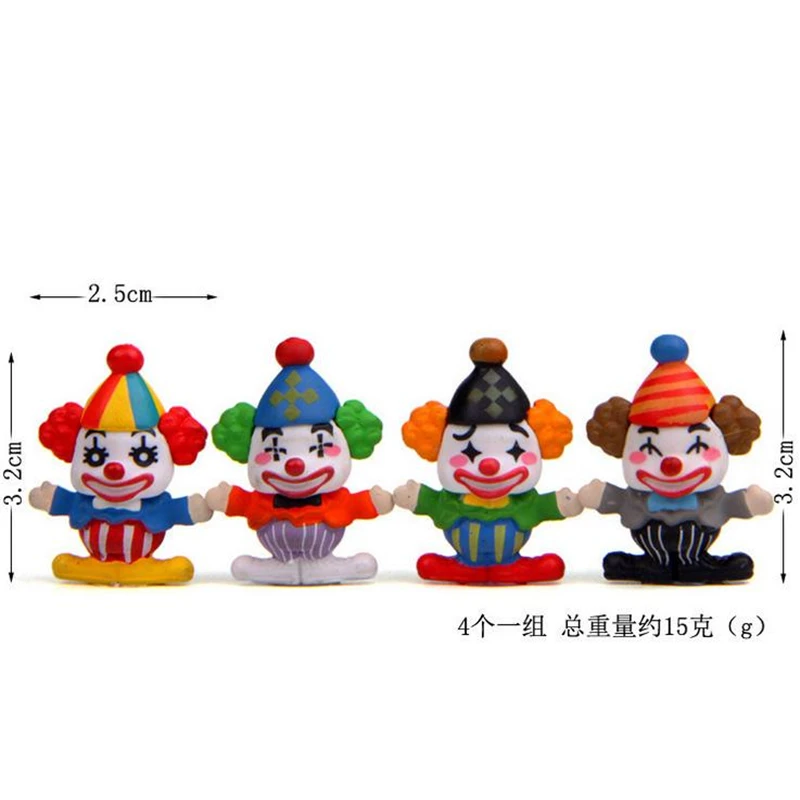 Lovely Clown Figure Dolls Collection Decor Expression Model 2.5*3.2cm Mini Kids Toy Birthday Gift