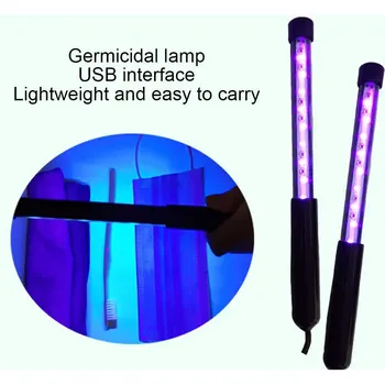 

New Portable LED Disinfection UV Light Stick Toothbrush Underwear Deep Cleaning Household UV Lamp Handheld Type