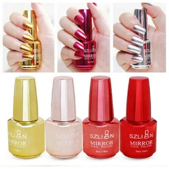 

New Metallic Nail Polish Magic Mirror Effect Chrome Harmless Long-Lasting Nail Art Polish Varnish Pink Gold Purple Nail Polish