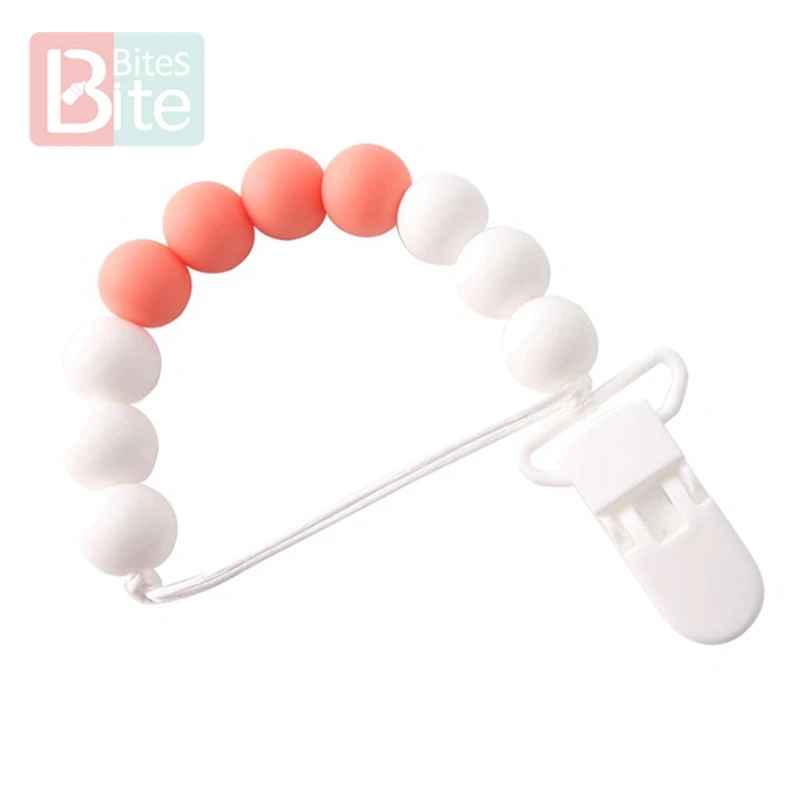 Wednesday Pacifier 1 шт., Детская соска, оранжевая Серия, клипса, пустышка, силиконовая цепочка из бисера, Нетоксичная соска для младенцев, ремень для соски, детский прорезыватель, товары - Цвет: Wednesday Pacifier