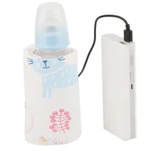 USB Milk Warmer Insulated Bag Portable Travel Cup Warmer Baby Nursing Bottle Cover Warmer Heater Bag Infant Feeding Bottle Bags