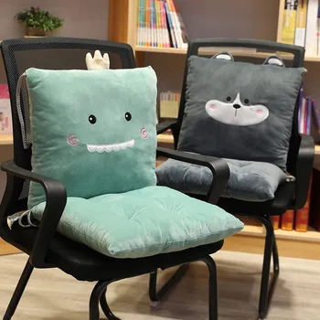 

Stuffed Animal Cushion Comfortable Chair Cushion Breathable Back Cushion Thickened Plush Cushion Seat Cushion Home Decoration
