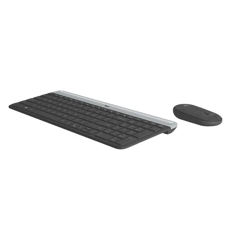 Набор беспроводной клавиатуры и мыши logitech MK470, 108 клавиш, нано приемник, клавиатура 2,4, белая, черная ГГц, 1000 dpi, набор оптической мыши, комбо