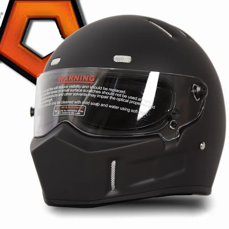 

FRP Motorcycle Helmet Men's and Women's Full-cover Motorcycle Retro Full Helmet