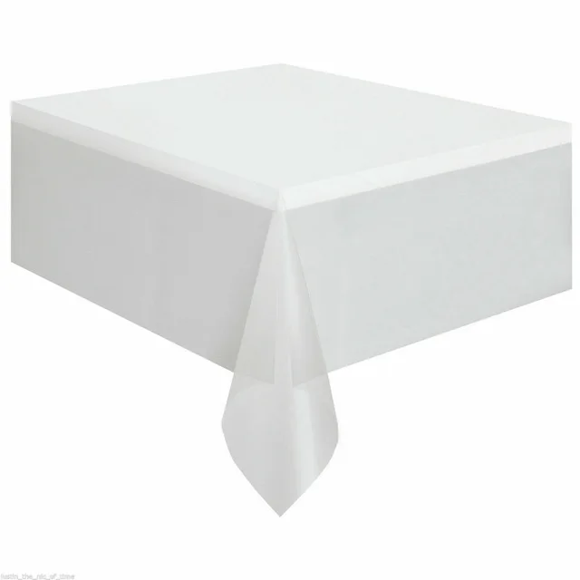 Environmentally Friendly Disposable Plastic Party Wedding Tablecloth tableware 