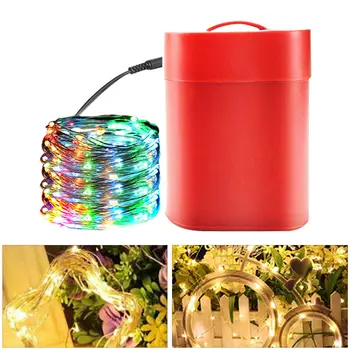 

10m Waterproof Colorful LED Light String Christmas Garlands Festoon led Fairy Light Wedding Party Home Decor Lamp