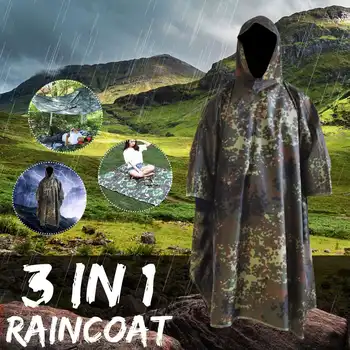 

230x140cm Waterproof Raincoat Jacket for Men Women Hiking Cycling Hooded Rain Poncho Cover Waterproof Tent Outdoor Camping Mat