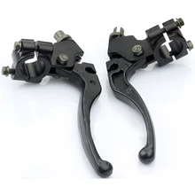 1 пара мотоциклетные тормозные рычаги сцепления черный прочный алюминиевый сплав мотоцикл тормозной рычаг сцепления кабель передний тормоз
