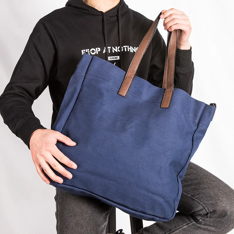 

2019 Men Large Bag Verticle New Style Casual MEN'S Messenger Bag Large Bag Europe And America Fashion Shoulder Travel Canvas Bag