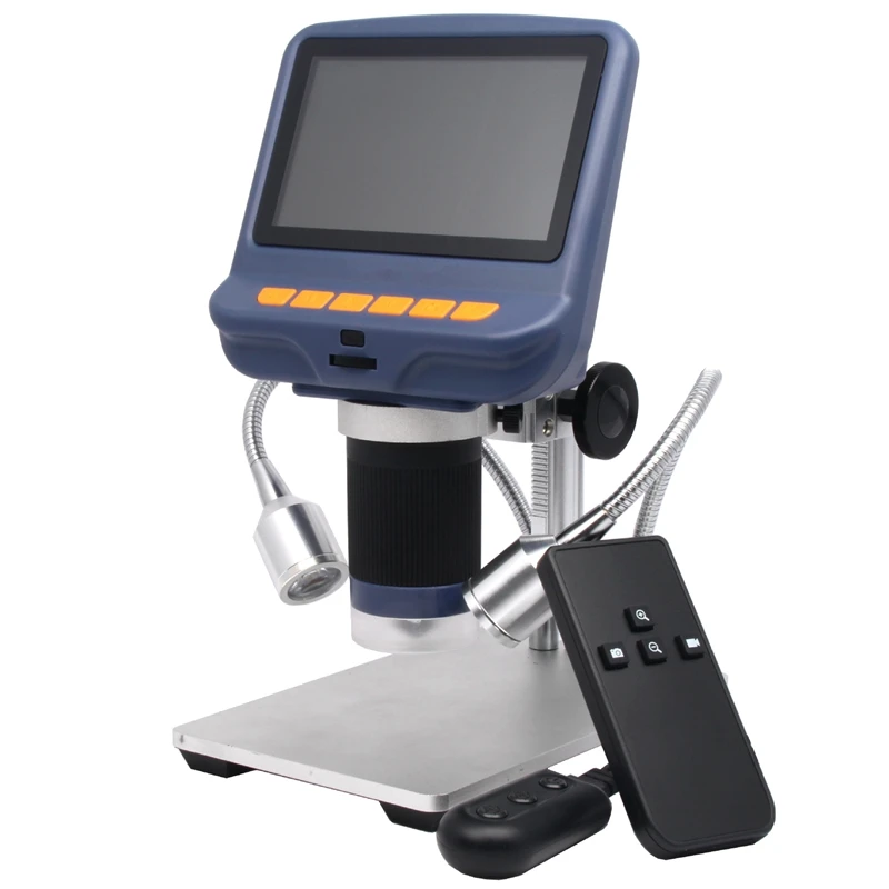

4.3 Inch Microscope 220X Magnification USB Electronic Digital Microscope HD Screen with LED Light for Repairing Jewelry Appraisa