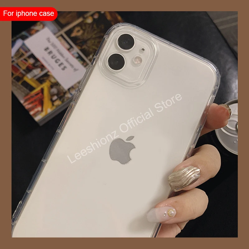 Противоударный чехол для телефона iPhone 11Pro Max Прозрачная мягкая задняя крышка XS MAX