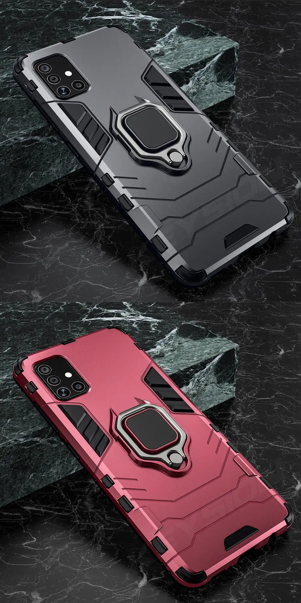 KEYSION Shockproof Case for Samsung A51 A71 A31 A52 A72 Phone Cover for Galaxy S20 S21 Ultra S10 Lite Note 10+ A50 A70 A12 A21S