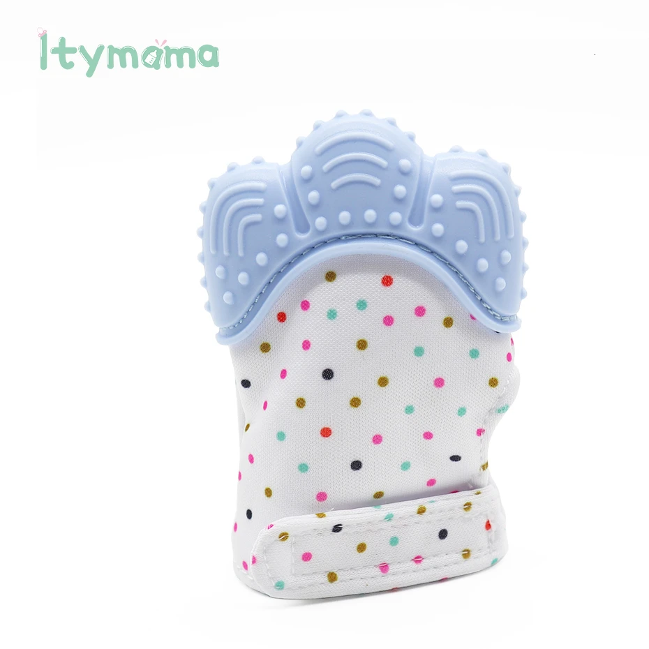 14 Itymama Детские Силиконовые варежки, Прорезыватель для зубов, перчатка, звук, Прорезыватель для зубов для новорожденных, жевательные варежки для кормления, прорезыватель, натуральные игрушки-"пальцы" - Цвет: 14