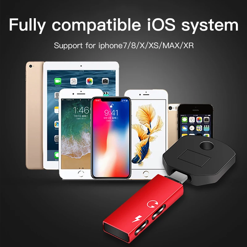 ACCEZZ 2 в 1 зарядный адаптер вызова для iphone X 8 7 Plus XS MAX XR IOS 11 12 двойной разъем освещения для наушников Поддержка Микрофона