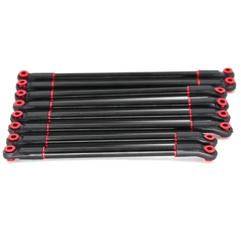 

8Pcs Metal Links Pull Rod Kit Suspension Linkage Wheelbase 313mm for Axial SCX10 II 90046 90047 1/10 RC Crawler Truck Upgrade Pa