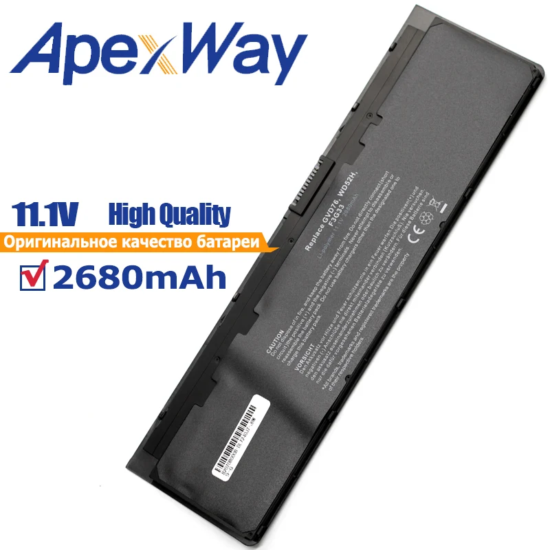 ApexWay 11,1 V 2680 мА/ч, Батарея для Dell Latitude WD52H KWFFN J31N7 GVD76 HJ8KP NCVF0 0WD52H 0KWFFN PT1 12-дюймовый 7000 E7240 E7250