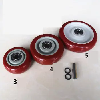 

3-inch Medium-sized Double Axle Caster Single Wheel Wear-resistant Trolley Flat