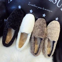 Doudou/корейский стиль; замшевая зимняя обувь; Новинка года; повседневная обувь на плоской подошве для девочек; импортные товары