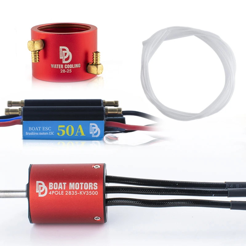 DD Водонепроницаемый двунаправленный ESC 50A бесщеточный двигатель 2835 3500KV