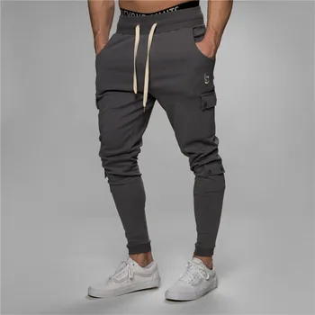 

New Brand Joggers Pants Men Gyms Sweatpants Streetwear Fitness Skinny Trousers Bodybuilding Workout Sweat Pants