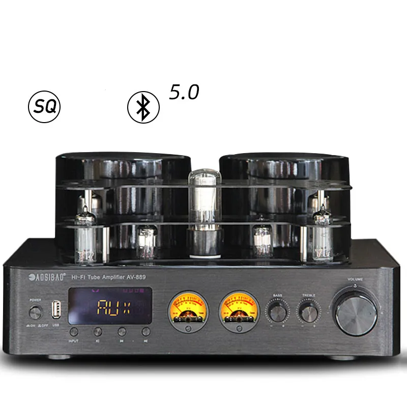 High-power hifi tube amplifier 5.0 bluetooth lossless USB fiber coaxial home TUBE amplifier