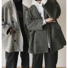 Зимняя одежда пара Студенческая тренд Корейская версия дикого уличного бизнеса случайный маленький костюм куртка