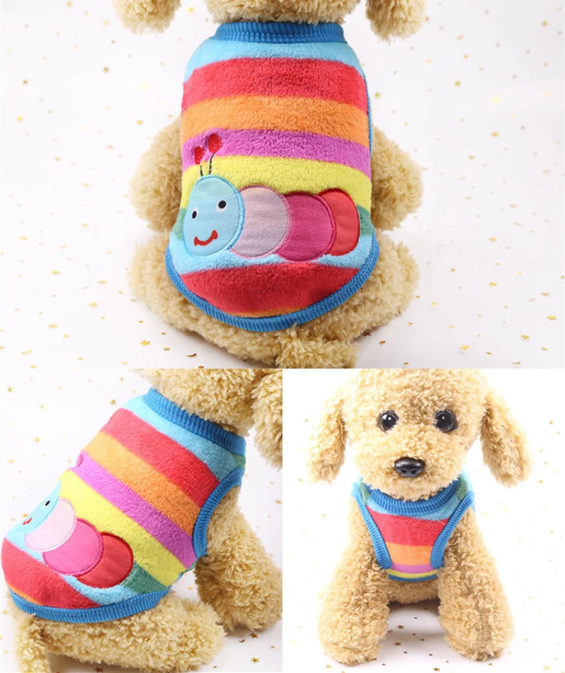 Одежда для кошек, одежда для чихуахуа, костюм для щенков, зимний жилет для собак с рисунком, Одежда для питомцев, пальто для Йоркцев, пуделя, померанского шнауцера, костюм