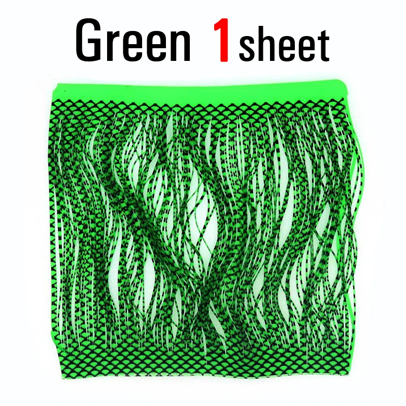 Green 1 шт., материал для завязывания мушек, гризли, зазубренный резиновый порыв, силиконовые ножки, сухой стример, багги, Нимфа, ноги, связывающий рыболовный крючок, резиновая веревка - Цвет: Green