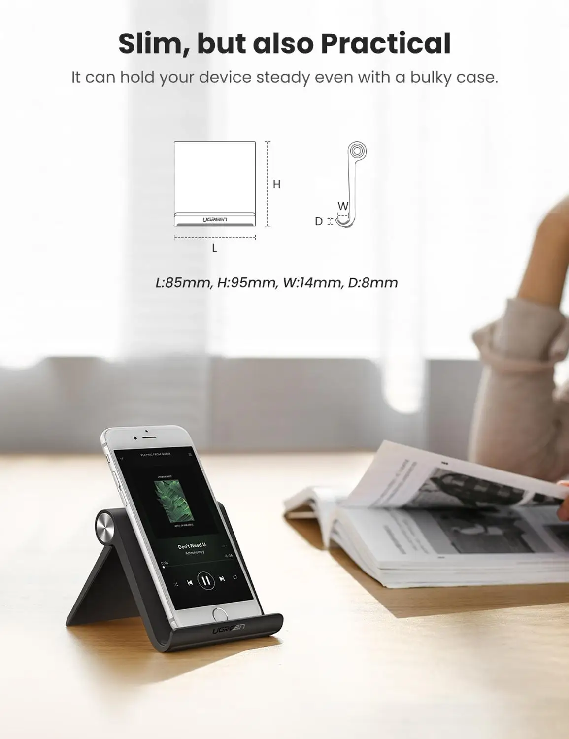 Ugreen Телефон Владельца для iPhone Универсальный Мобильный Стенд Гибкая Настольная