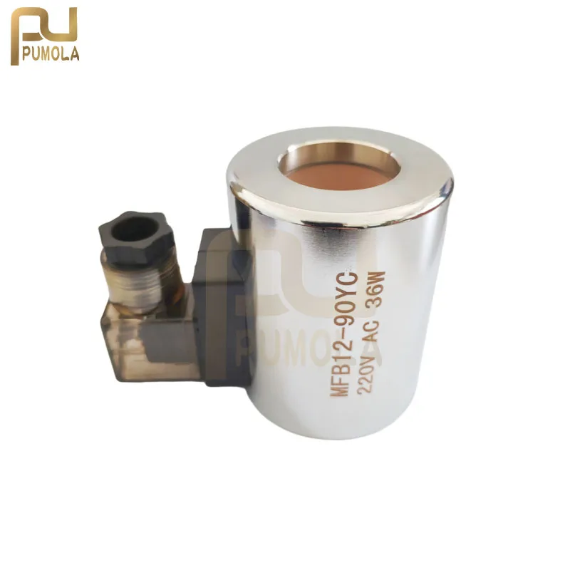 Hydraulic Solenoid Valve Coil MFB12-90YC 220V MFZ12-90YC 24v Inner Hole 31.5mm Length 75mm