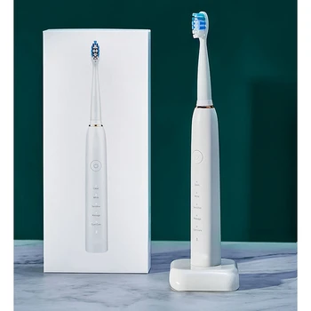 

Ultrasonic Couple and Kids Electric Toothbrush with Coaching Pressure Sensor and Timer for Kids 6+