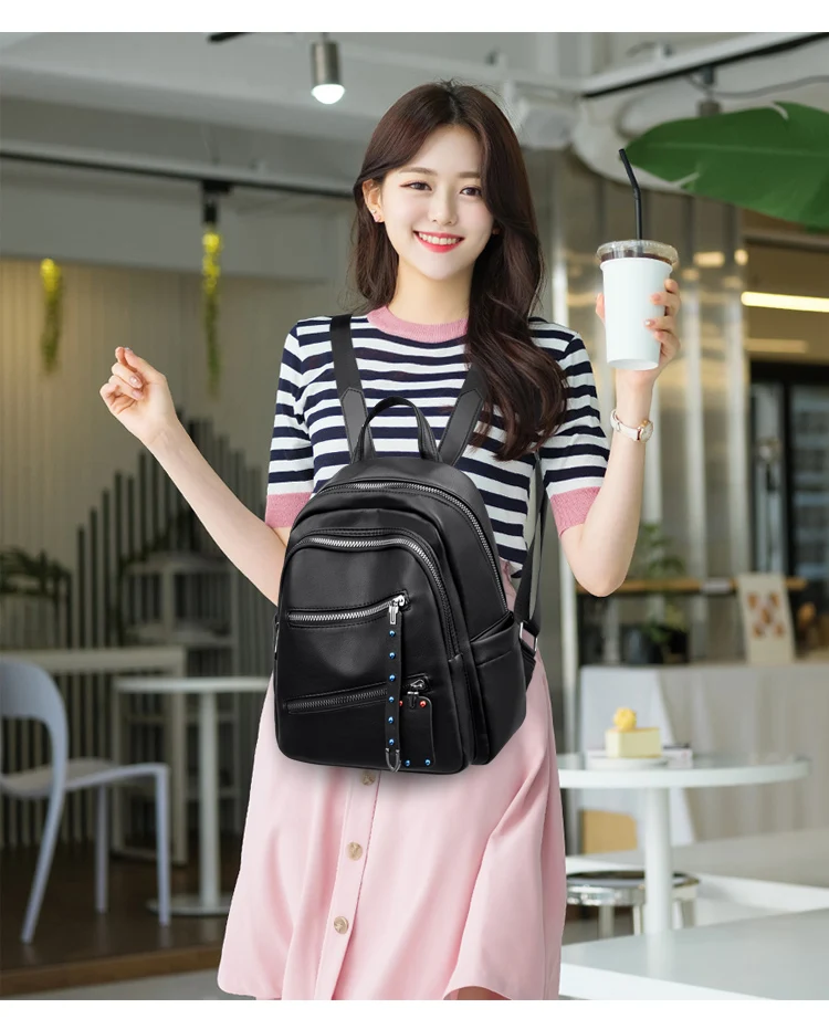 Women Backpacks High Quality Vintage Bagpack Ladies Sac a Dos School Bags For Girls Female Travel Shoulder Bag Soft Leather