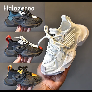 

New Autumn Kids Casual Sneakers Baby Girls Mesh Shoes Toddler Boys Brand Chunky Sneakers Children Black Sport Sneakers Trainers