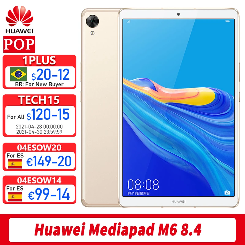 Gran oferta Original Huawei Mediapad M6 8,4 pulgadas tablet PC Kirin980 Octa Core Android 9,0 de 6100mAh Huawei Gaming tablet pc Google Play rBweVBwA