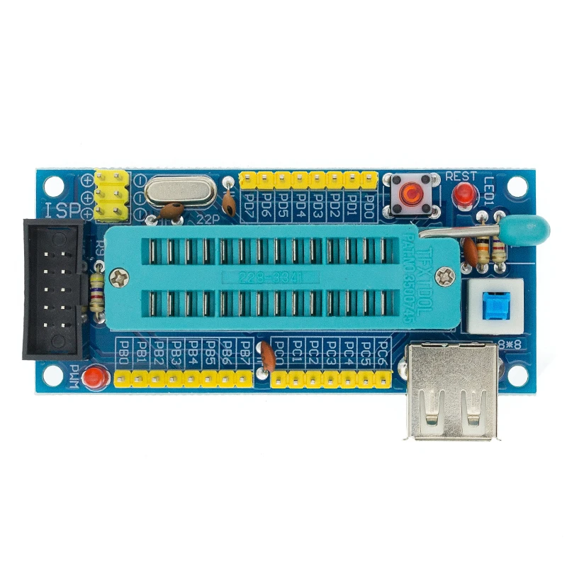 NO Chip ATmega8 ATmega48 ATMEGA88 Development PCB Board AVR DIY Kit