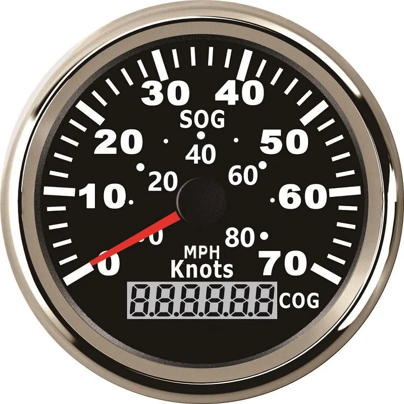 Спидометр GPS 85 мм 0-70 узлов с красной подсветкой 12 В/24 В | Автомобили и мотоциклы
