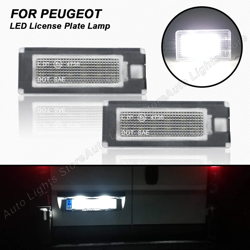 

2X LED License Plate Light Number Plate Lamp For Fiat Ducato Bus box Peugeot Boxer Bus box Citroen Jumper Bus box Lancia Ypsilon