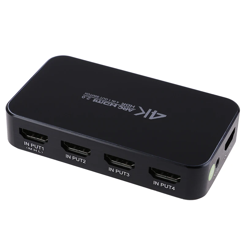 UHD HDMI переключатель 2,0 4K HDR 4x1 адаптер коммутатор с аудио экстрактором 3,5 Jack